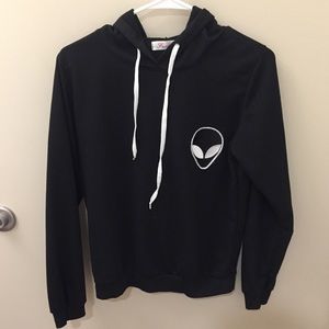 Shein Alien Head Hoodie